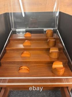 Holme & Hadfield Knife Deck Display Case Boxed Wood Acrylic EDC