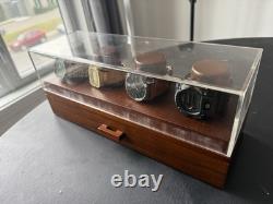 Holme & Hadfield Wooded 4 Watch Holder Display Case with 4 WATCHES BUNDLED