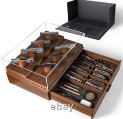 Holme and Hatfield The Armory Walnut Knife Display Case Handsome / 20-30 Knives