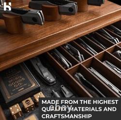 Holme and Hatfield The Armory Walnut Knife Display Case Handsome / 20-30 Knives