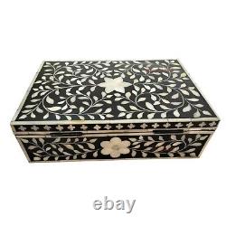 Home Decorative Bone inlay Handmade box Bone inlay storage Box Gift Box Floral