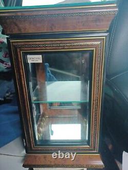 Horchow Creazioni Vitrine Italian Wood Display Case. Rococo style cabinet