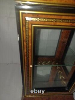 Horchow Creazioni Vitrine Italian Wood Display Case. Rococo style cabinet