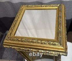 Horchow Vitrine Gold Italian Wood Display Case Rococo Style Cabinet, 1970