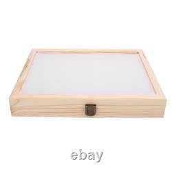Hot Film Cassette Display Case 30 Slots Minimalist Dust Proof Solid Wood Storag