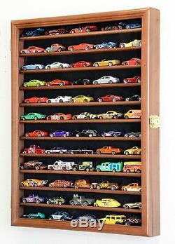 Hot Wheels Matchbox Car Display Cases Wall Rack Cabinet Lockable 98% UV