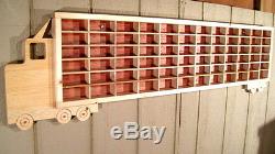 Hot Wheels Matchbox Wood Truck Boys Bedroom Display Case Toy Storage Shelf