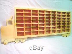 Hot Wheels Matchbox Wood Truck Boys Bedroom Display Case Toy Storage Shelf