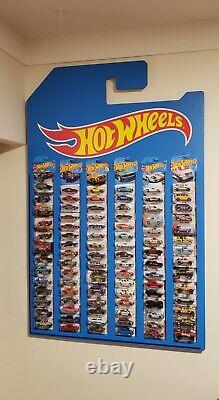 Hot Wheels Wall Display Rack Handmade 31x48 Stores In Box Mainline Cars