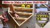 How To Make A Softball Or Baseball Home Plate Display Shelf For Game Balls Or Rings