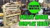 How To Diy Easy Pallet Wood Display Shelf