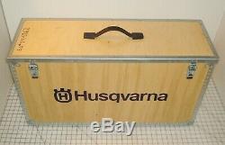 Husqvarna Ring Saw Tool Wood Storage Display Case Box Trunk