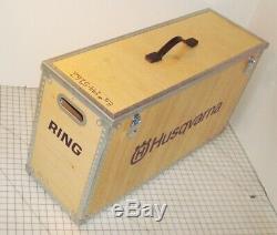 Husqvarna Ring Saw Tool Wood Storage Display Case Box Trunk