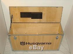 Husqvarna Ring Saw Tool Wood Storage Display Case Box Trunk