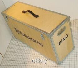 Husqvarna Ring Saw Tool Wood Storage Display Case Box Trunk