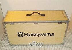 Husqvarna Ring Saw Tool Wood Storage Display Case Box Trunk