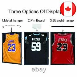 IHEIPYE Jersey Display Frame Case Lockable, Large Sport Jersey Shadow Box with 9