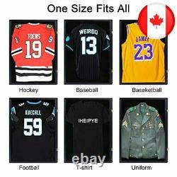 IHEIPYE Jersey Display Frame Case Lockable, Large Sport Jersey Shadow Box with 9