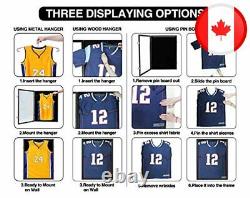 IHEIPYE Jersey Display Frame Case Lockable, Large Sport Jersey Shadow Box with 9