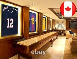 IHEIPYE Jersey Display Frame Case Lockable, Large Sport Jersey Shadow Box with 9