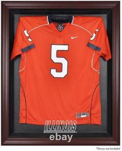 Illinois Fighting Illini Mahogany Framed Logo Jersey Display Case