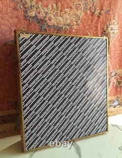 Italy Creazioni Artistiche Vitrinen Curio Gold Wood Wall Display Cabinet RARE