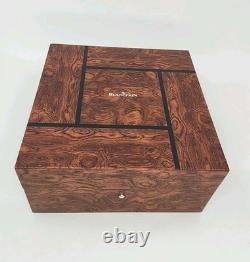 JB Blancpain Wooden Watch Box Display Case Humidor Style No Cushion Read