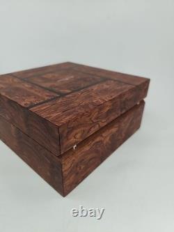 JB Blancpain Wooden Watch Box Display Case Humidor Style No Cushion Read