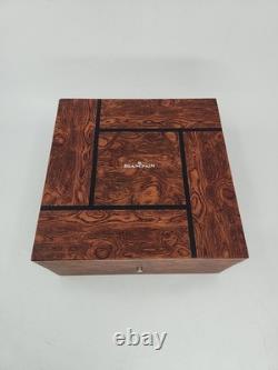 JB Blancpain Wooden Watch Box Display Case Humidor Style No Cushion Read