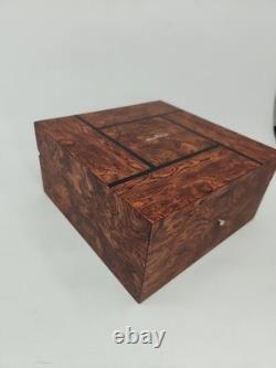JB Blancpain Wooden Watch Box Display Case Humidor Style No Cushion Read