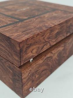 JB Blancpain Wooden Watch Box Display Case Humidor Style No Cushion Read