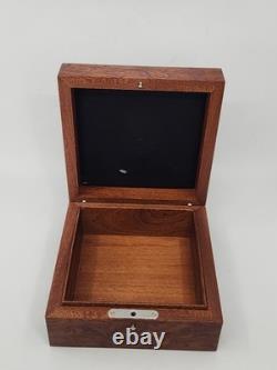 JB Blancpain Wooden Watch Box Display Case Humidor Style No Cushion Read