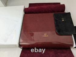 Jaeger Lecoultre Wooden Watch Box Display Case with travel pouch & cloth