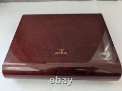 Jaeger Lecoultre Wooden Watch Box Display Case with travel pouch & cloth