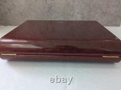 Jaeger Lecoultre Wooden Watch Box Display Case with travel pouch & cloth