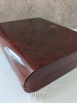 Jaeger Lecoultre Wooden Watch Box Display Case with travel pouch & cloth