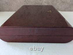 Jaeger Lecoultre Wooden Watch Box Display Case with travel pouch & cloth