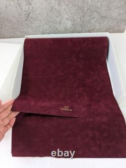 Jaeger Lecoultre Wooden Watch Box Display Case with travel pouch & cloth