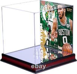 Jayson Tatum Boston Celtics Mahogany Basketball Display Case with Plate