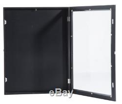 Jersey Frame Display Case Football Baseball Memorabilia Shadow Box Black 32x24