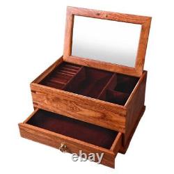 Jewelry Box Gift Case Organizer Storage Velvet Ring Earring Necklace Display