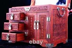 Jewelry Box Gift Organizer Case Large Storage Display Handmade Antique Wood