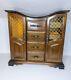 Jewelry Box London Leather Wood Mini Armoire Style Vintage Vanity Storage