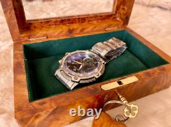 Jewelry Box, watch box, lockable thuya wooden burl Jewelry Box organizer with key