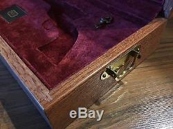 John Wayne Commemorative Wood Presentation Box 4-3/4 Colt SAA Display Case XX