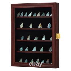 KCRasan Arrowhead Display Case Native American Arrowhead Shadow Box Wall Mo