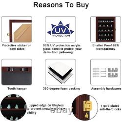 KCRasan Arrowhead Display Case Native American Arrowhead Shadow Box Wall Mo