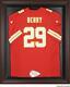 Kansas City Chief Brown Framed Logo Jersey Display Case