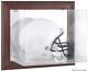 Kansas Jayhawks Brown Framed Wall-mountable Helmet Display Case