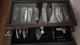 Knife Display Case 17+ Wood Ebony Pocket Knives Holder Edc Storage Organizer Box